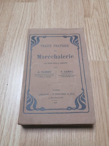 Livre ancien maréchalerie - ancien,
