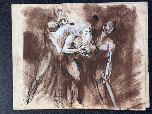 Dessin ancien jean terles - ancien,