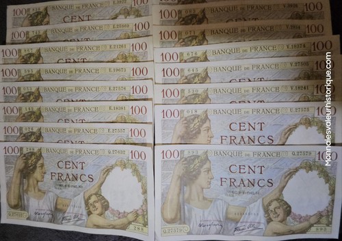 Billet banque 100fr sully - de,