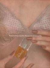 Publicité papier Parfum. Perfume ad COTY Inc. Nuance 1982 USA