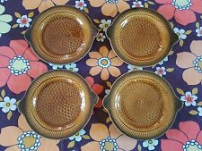 4 assiettes forme poisson SARREGUEMINES MARRON