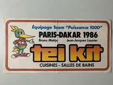 STICKER PARIS DAKAR 1986 TEI