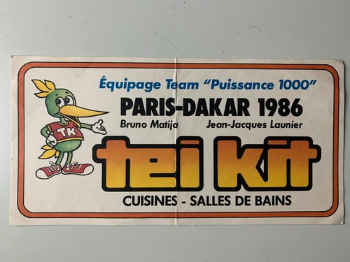 Sticker paris dakar 1986 - sticker,