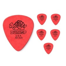 6 x Jim Dunlop Tortex - rouge