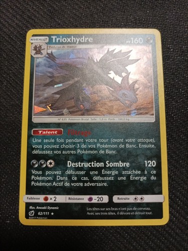 Carte pokémon trioxhydre - carte,