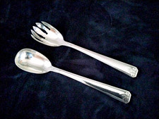 Couverts à salade en métal argenté Argental