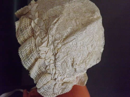 Bonnet bébé ancien - (n°4),