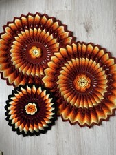 Lot de 3 napperons vintage