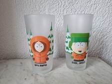 Lot De 2 Verres South Park Kenny ; Kyle Comedy Central 2000