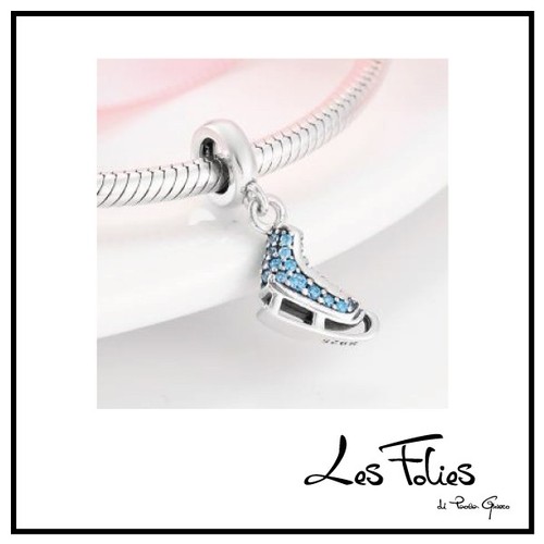 Charm patin glace - patin, pendentif