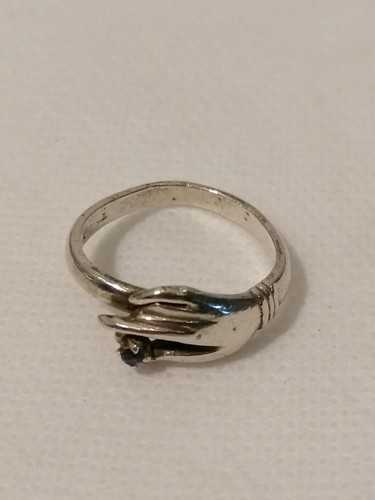Bague argent forme de - bague, en