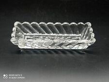 Petite coupelle , baguier en cristal de Baccarat modèle Bambou Tors ,signé .