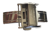 Boucle LONGINES acier inox sur Bracelet ZRC 20 mm montre watch band chrono strap