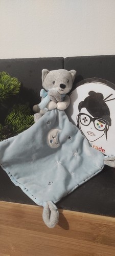 Fox blue grey moon - fox, star