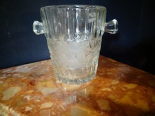 Seau à champagne verre moulé
