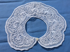col tulle ancien 1920 brodé