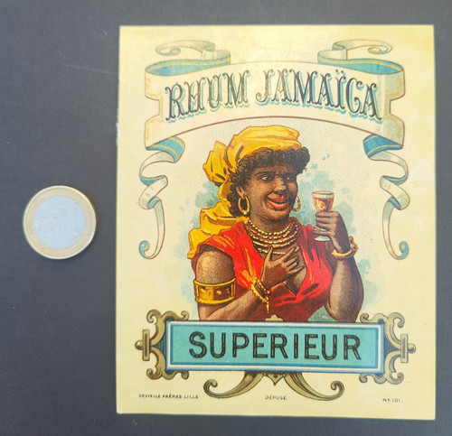 Ancienne étiquette rhum - étiquette,