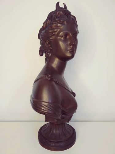 Bronze buste déesse - buste,