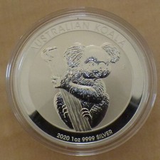 Australia 1 $ Koala 2020 silver 99.9 % 1 oz silver coin, within capsule (argent)