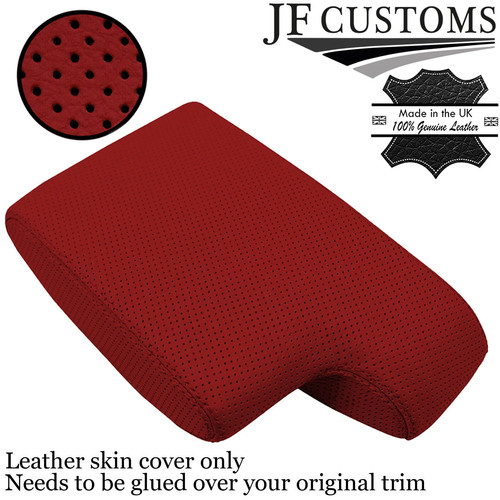 Rouge italien cuir perforé - rouge,