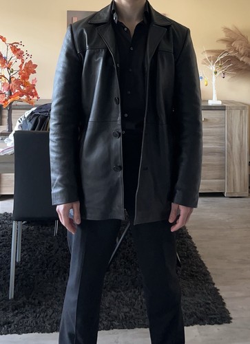 Veste cuir schott icmaine - veste, en