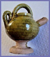 ANCIEN APPEAU SIFFLET EN TERRE CUITE VERNISSÉE chasse vénerie 19 ème (2)