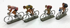 44551 STARLUX / PLASTIQUE / TOUR DE FRANCE / LOT 4 CYCLISTES MAILLOT DIVERS 1/32