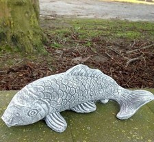 Sculpture en Pierre Grand Koi Résistant au Gel Jardin Déco Poison Figurine de