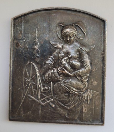 Plaque médaille bronze - plaque,