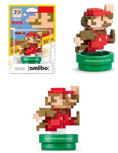 Amiibo mario style rétro 8bit - mario,