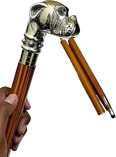 Canne pied ancienne bois - pied,