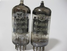 ULTRA RARE PAIR 12AX7 - ECC83 - MULLARD - BVA - 1964