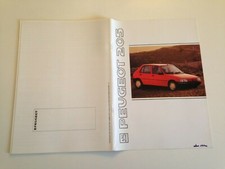 PEUGEOT 205 catalogue  publicité dépliant brochure PUBLICITAIRE VINTAGE C10