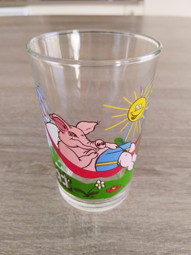 Verre moutarde cochon - moutarde,