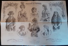 Publicité - W. CUVERVILLE - Perruques pour le Théâtre - Fleurs & Plumes - Parfum