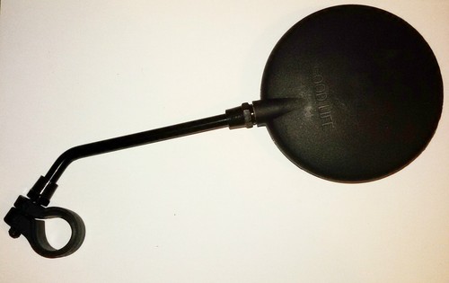 Rétroviseur rond noir - rond, à