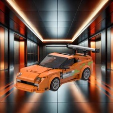 MOC LEGO Car - Supra MK4 Orange
