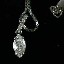 Collier Pendentif Solitaire En