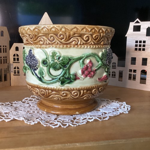 Cache pot ancien barbotine - pot,