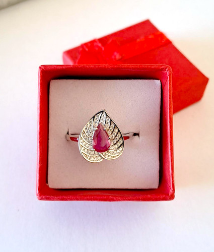 Bague rubis argent 925 - , /