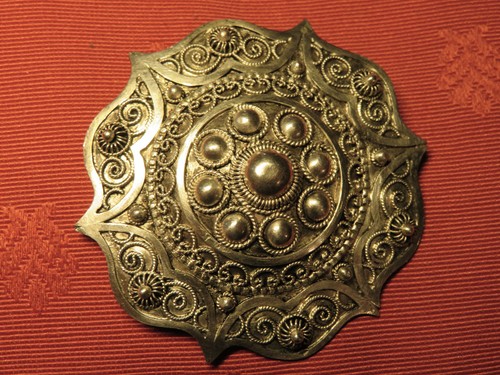 Broche pendentif argent art - -,