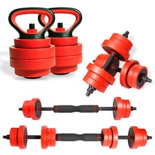 Haltères Réglable 2 en 1 Kit Haltere Fer Haltère Musculation Ensemble D'haltères