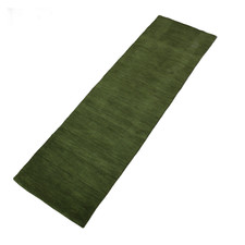 Vert Pont 100% Laine 75x250 CM Tapis D'Entrée Tissés à la Main D'Orient C23