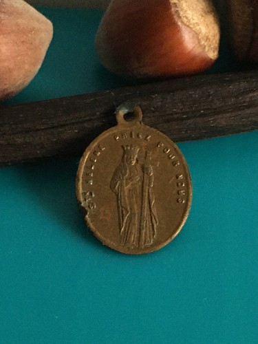 Ancien pendentif médaille - pendentif,