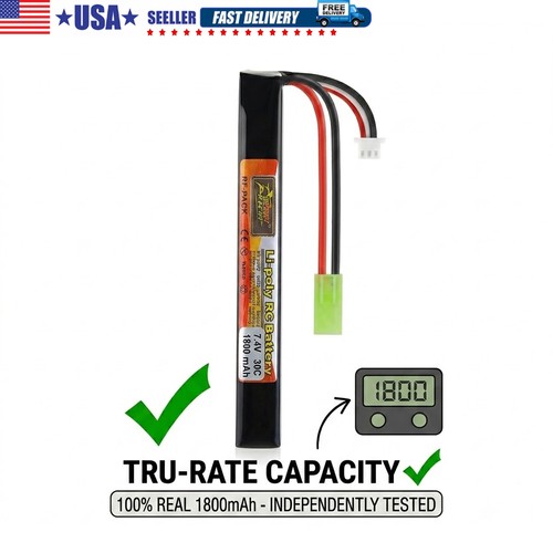 Airsoft battery 2s lipo - airsoft, 7.4v