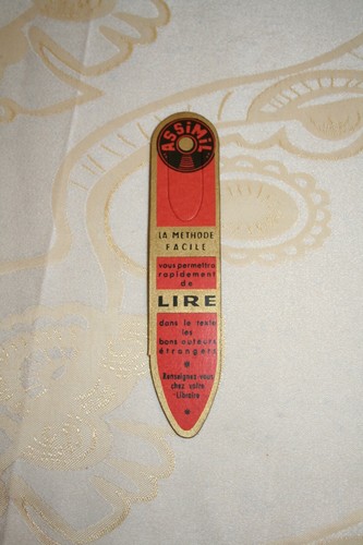 Marque page vintage assimil - marque,