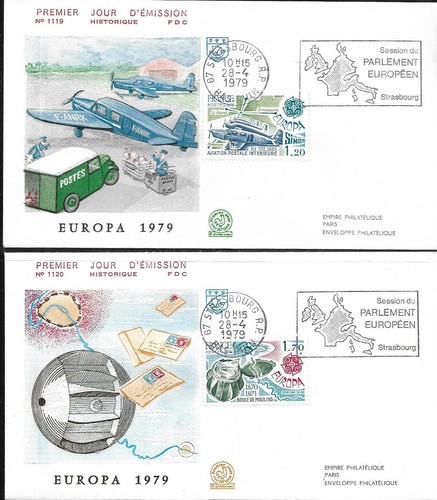 2046 2 enveloppes flamme - enveloppes,