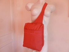 SAC MARQUE MANDARINA BUCK TOILE CORAIL PORTE EPAULE OU DE TRAVERS ETAT NEUF