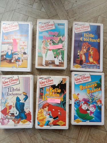 Lot cassettes vhs disney les - lot,