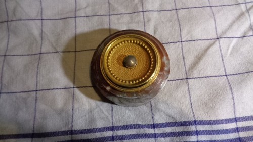 Sonnette ronde marbre - ronde, rouge